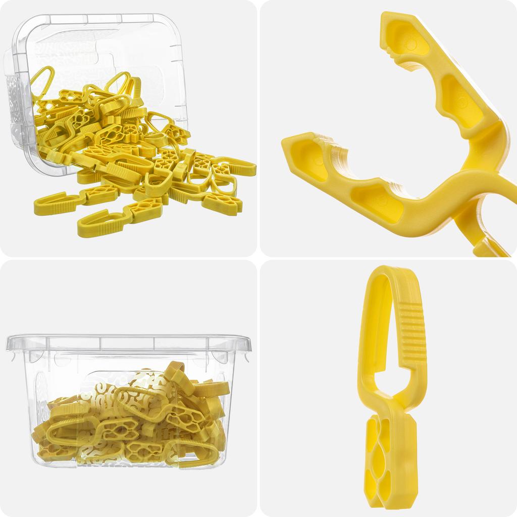 KADAX Laundry Pegs Clothes Pegs Underwear Pegs Washing Frogs 50 Pcs + Container