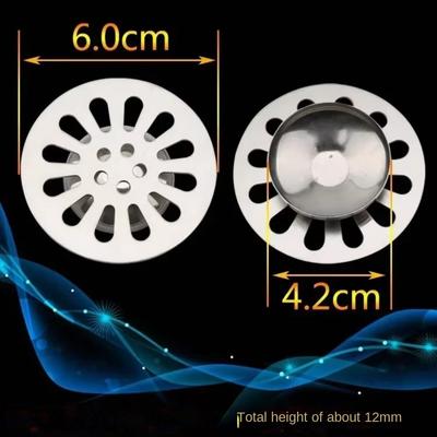 Gifts Stainless Steel Floor Drains Cover Round Bathroom Hardware Anti-clogging Shower Drain with Bowl Universal Sink Filter