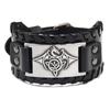 Qinuo Vintage European and American Genuine Leather Bracelet - Classic Simple Design.