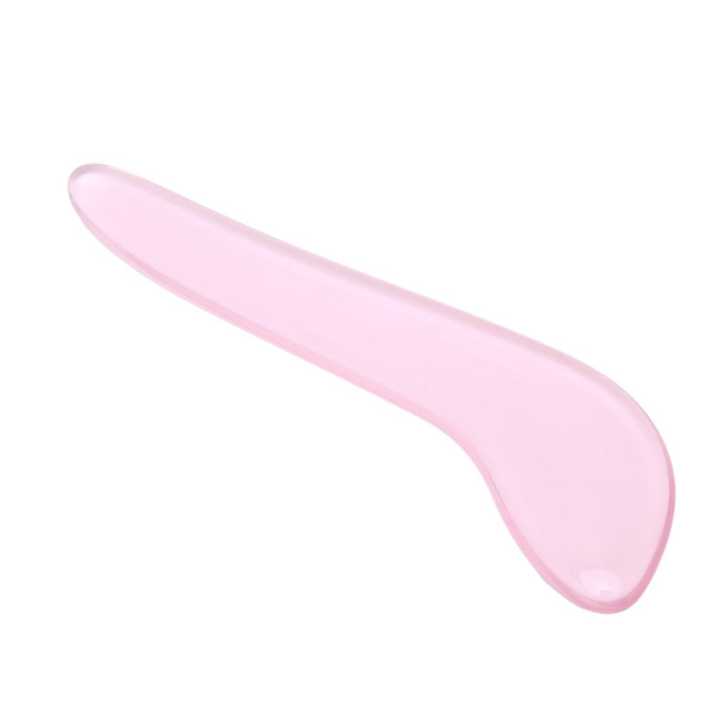 Gua Sha Massage Tool Multipurpose Meridian Treatment Pink Crystal Gua Sha Scraping Board for Face Eye Lymphatic Body