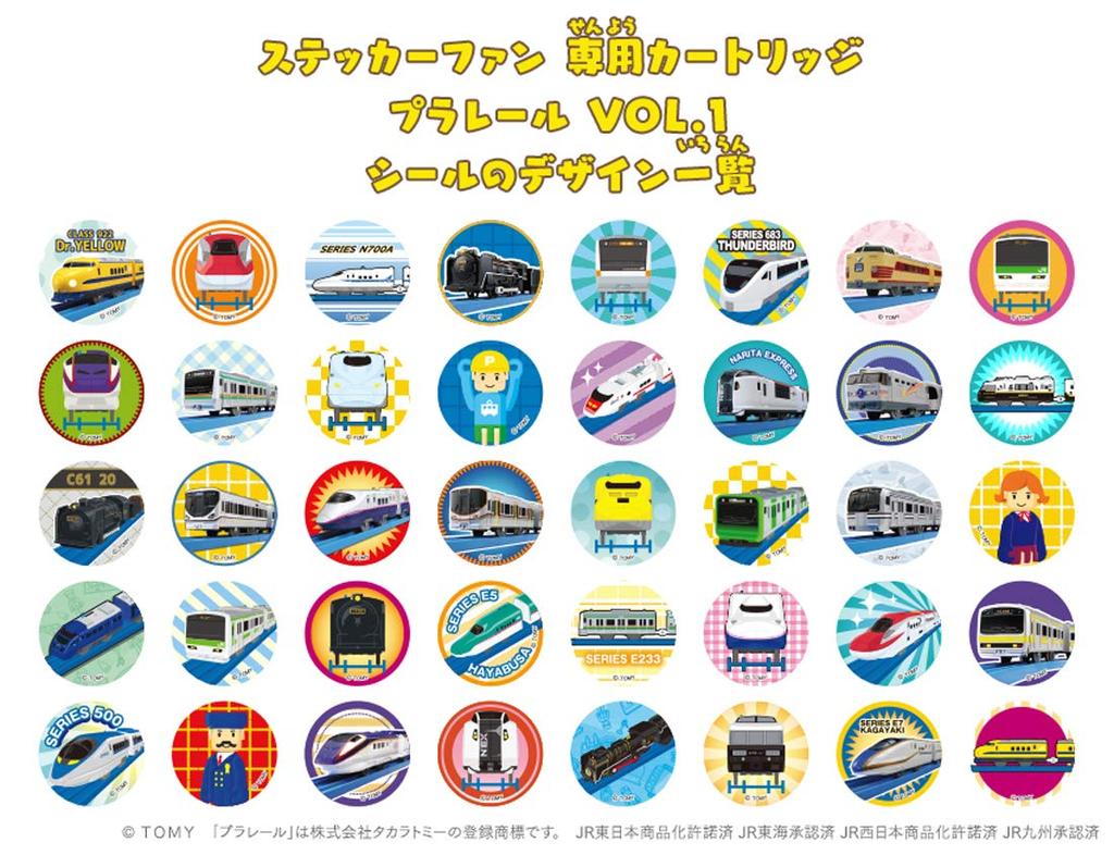 Sticker FUN Sticker Fan Body Set Plarail VOL.1