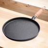Uncoated Cast Iron Frying Pan Versatile Cookware for Breakfast Steak Eggs Pancakes and More with Comfortable Handle