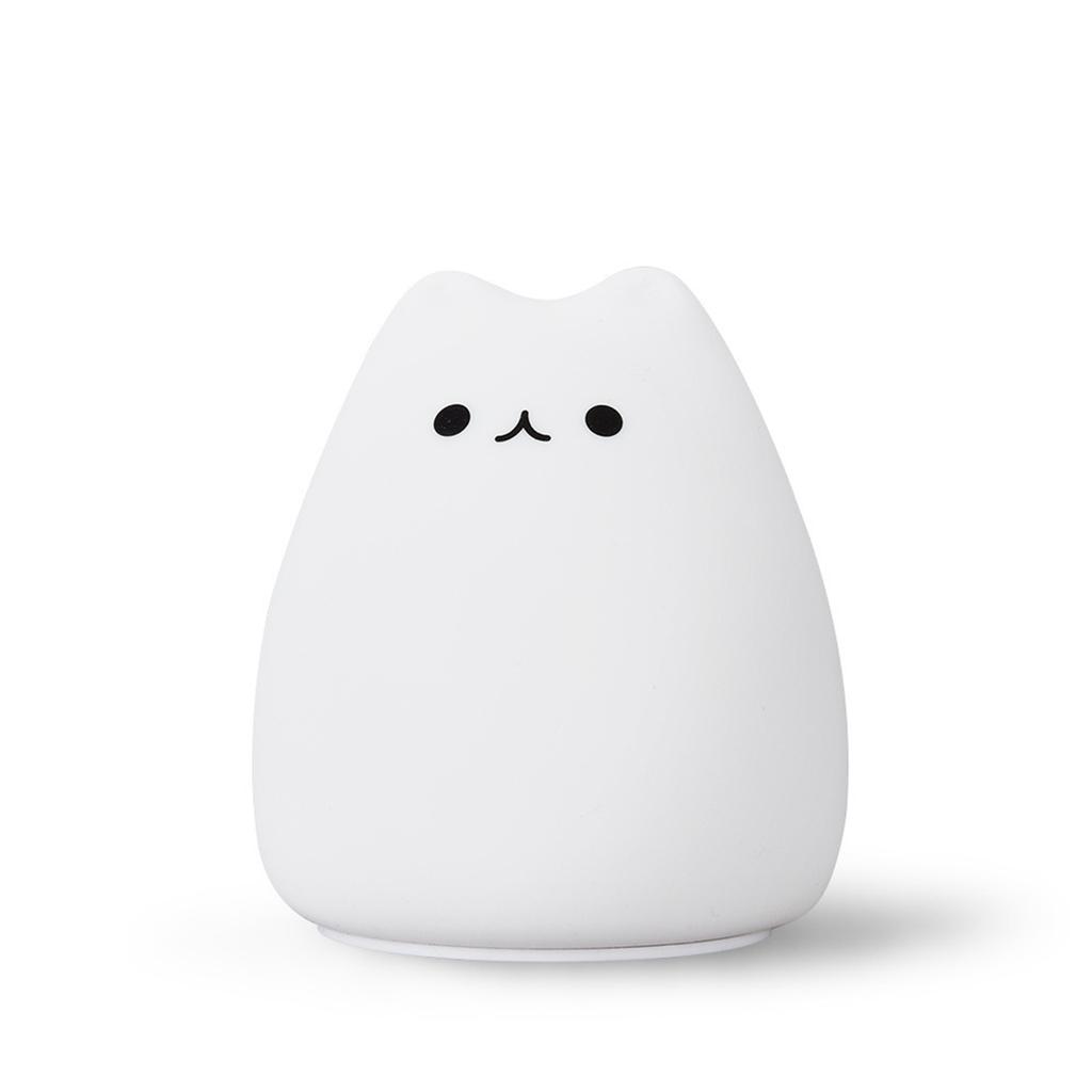 7 Colors Led Night Light Indoor Sensor Lamp Silicone Baby Sleeping Cat Touch Soft Kid Cute Cartoon Lights For Children Kids Room