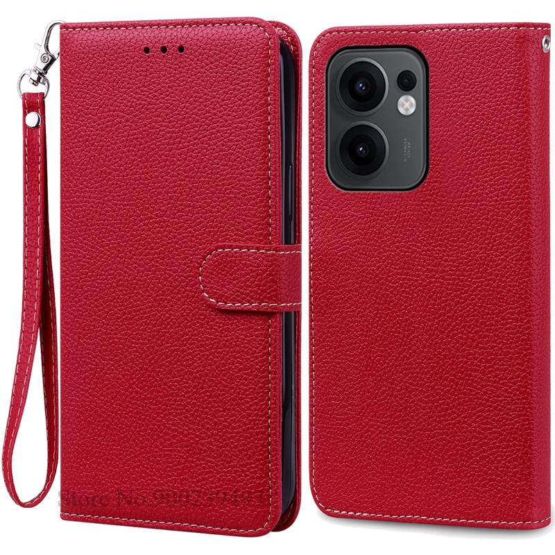 Reno 13F Case For Oppo Reno 13F Case Leather Flip Wallet Cover For Oppo Reno 13F 5G Case Soft Book Cover Coque Fundas Shell