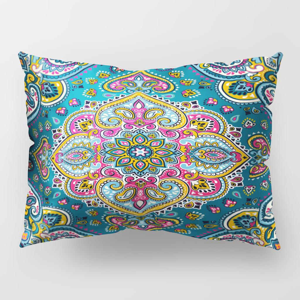 Retro Ethnic Style Pillow Cover Single-Sided Polyester Car Cushion Cover Bohemian Pillow Cover Waist Pillow Cover