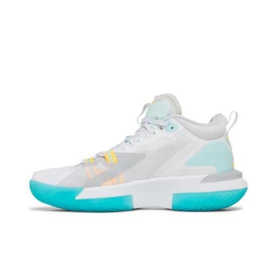 Air Jordan Zion 1 PF White Dynamic Turquoise DA3129-101 EU 42 белый/оранжевый