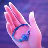 **Colorful Jade Thread Chinese Knot Bracelet - Blue/Purple**