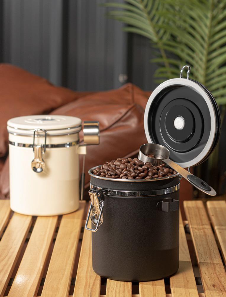 304 Edelstahl Luftdichter Kaffee- und Getreidevorratsbehälter