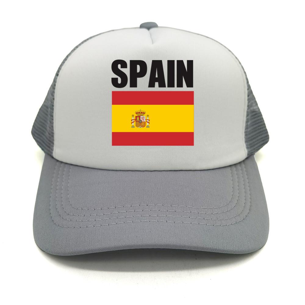 Flag Of Spain Baseball Cap For Women Unisex Country Proud Mesh Net Trucker Hats Summer Breathable Snapback Dad Gift Caps
