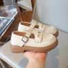 Girls Leather Shoes for Party Wedding 2024 Britain Style Fashion Sliver Children Princess Shoes Non-slip Kids School Flat Shoes