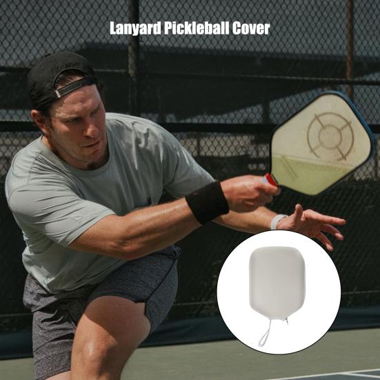 Pickleball Paddle Cover Lightweight Pickleball Racket Sleeve with Lanyard Waterproof Scratch-Resistant Pickleball Accessories