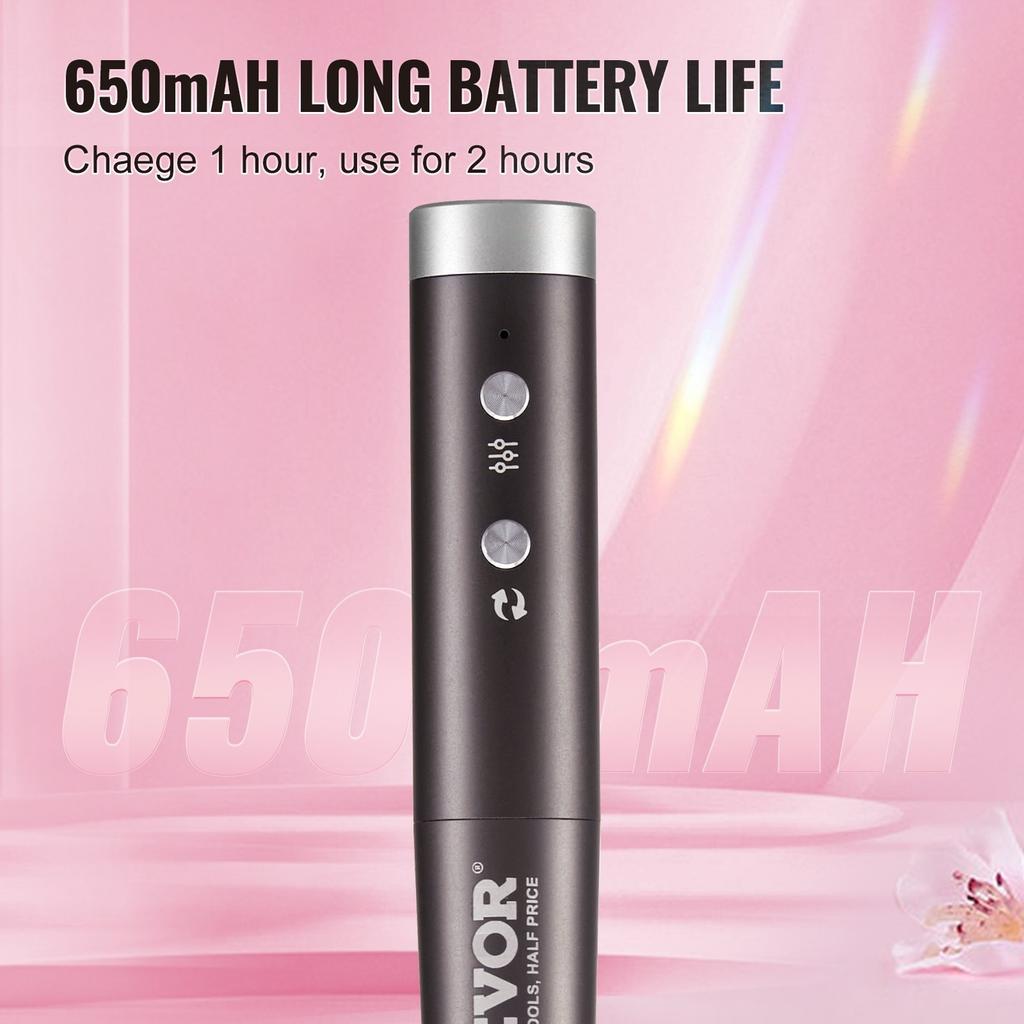 Electric Cordless Nail Drill 30000RPM Rechargeable Nail E File Machine