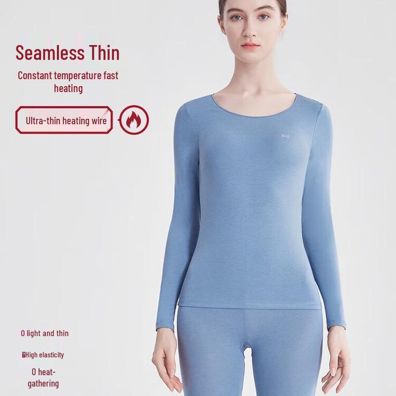 Miiow Women's Round Neck Thermal Underwear Set