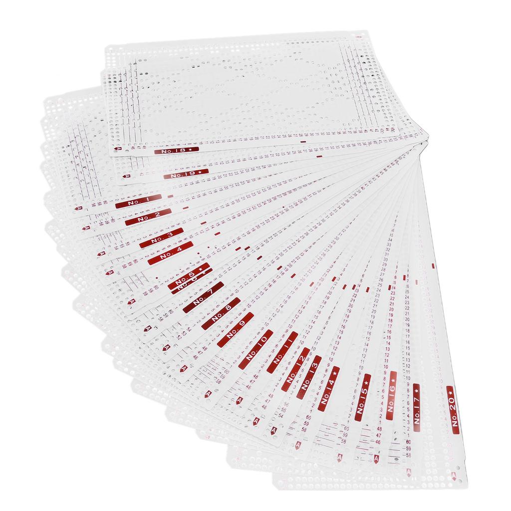 Punch Cards Practical Soft Durable Double Sided Printing Knitting Machine Pattern Card