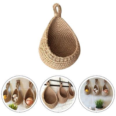 Woven Basket Hanging Storage 1pcs Baskets Cotton Rope