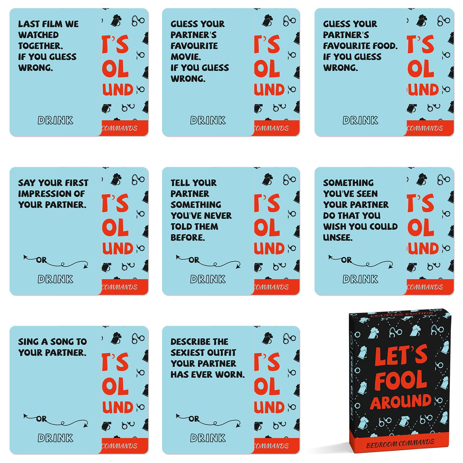 

50 Bedroom Games English Couple Dialogue Cards Couple Dating Ambiguous Game Cards