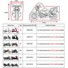 Motorradabdeckung Wasserdicht Ganzjahres Motorradabdeckung Staubdicht UV-Schutz Außen Innen Moto Roller Motorrad Regenschutz