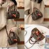 Artistic Retro Small Bear Embroidery Check Pattern Handbag For Outings Casual