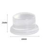 Punch-Free Silicone Door Stopper: Transparent, Adhesive, Anti-collision, Safe, Silent Flat Head Bumper
