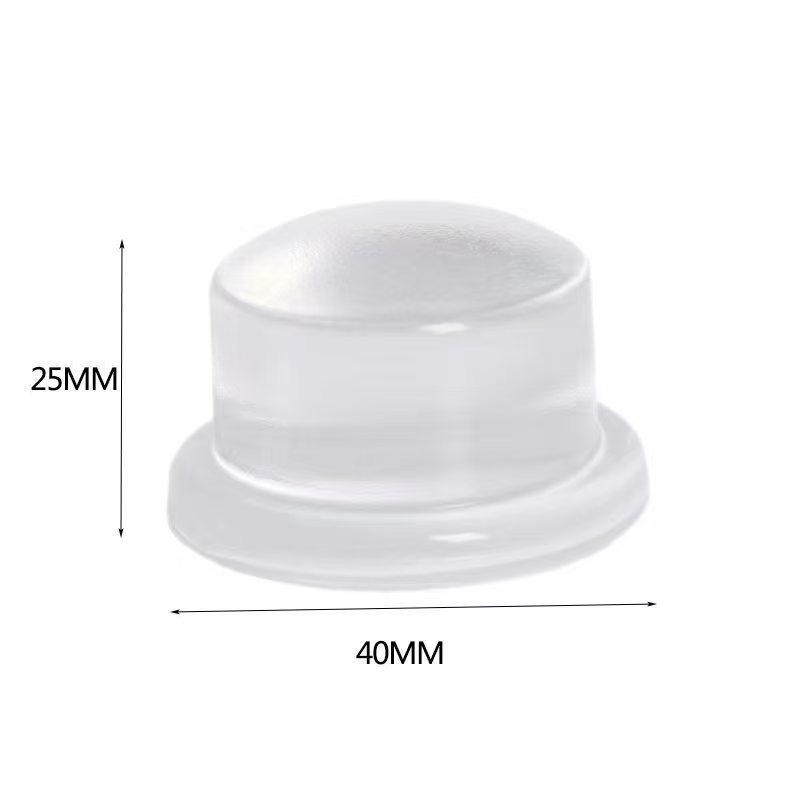 Punch-Free Silicone Door Stopper: Transparent, Adhesive, Anti-collision, Safe, Silent Flat Head Bumper