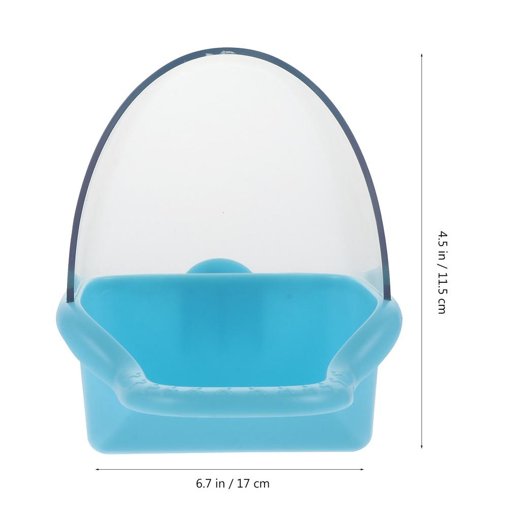 Parrot Feeder Plastic Reusable Hanging Bird Food Box Creative Design Bird Supply for Garden Yard Parrot Feeder