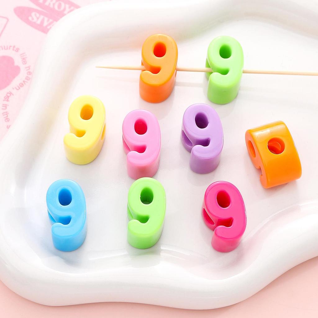 Acrylic Large Hole Letter Beads (10 pcs) – DIY Bracelet Accessories
