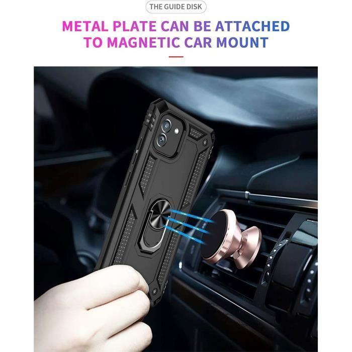 Coque de protection - booling - samsung galaxy a05 - rigide - noir - support 360°