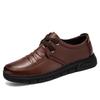 Herren Freizeitschuhe aus Leder Low-Top trendig vielseitig ultraleichte Sohlen Medium Dad Shoes Mode trendige Lederschuhe