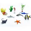 56-Piece Underwater World Model Set - Mini Marine Animals, Coral, Octopus, Nautilus, Crab, Lobster, Starfish, Ocean Model Animal
