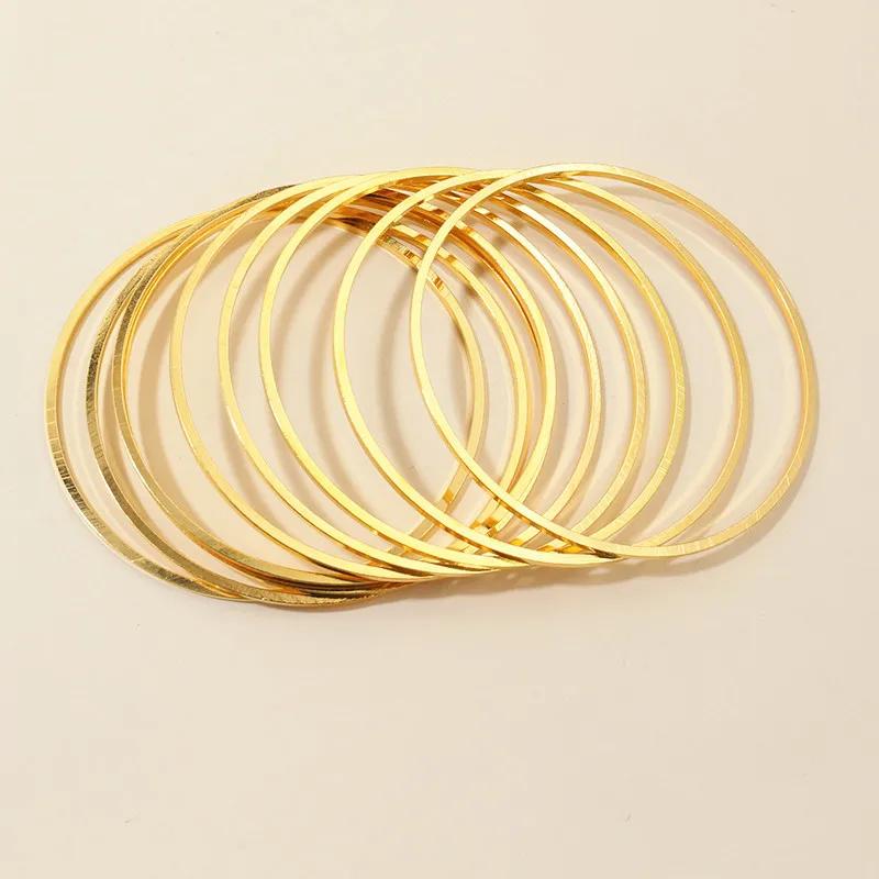 

10pcs 60mm 80mm Brass Closed Ring Earring Wires Big Hoops Pendant Connectors Rings DIY Jewelry Making Supplies Accessories 2042 60mm
