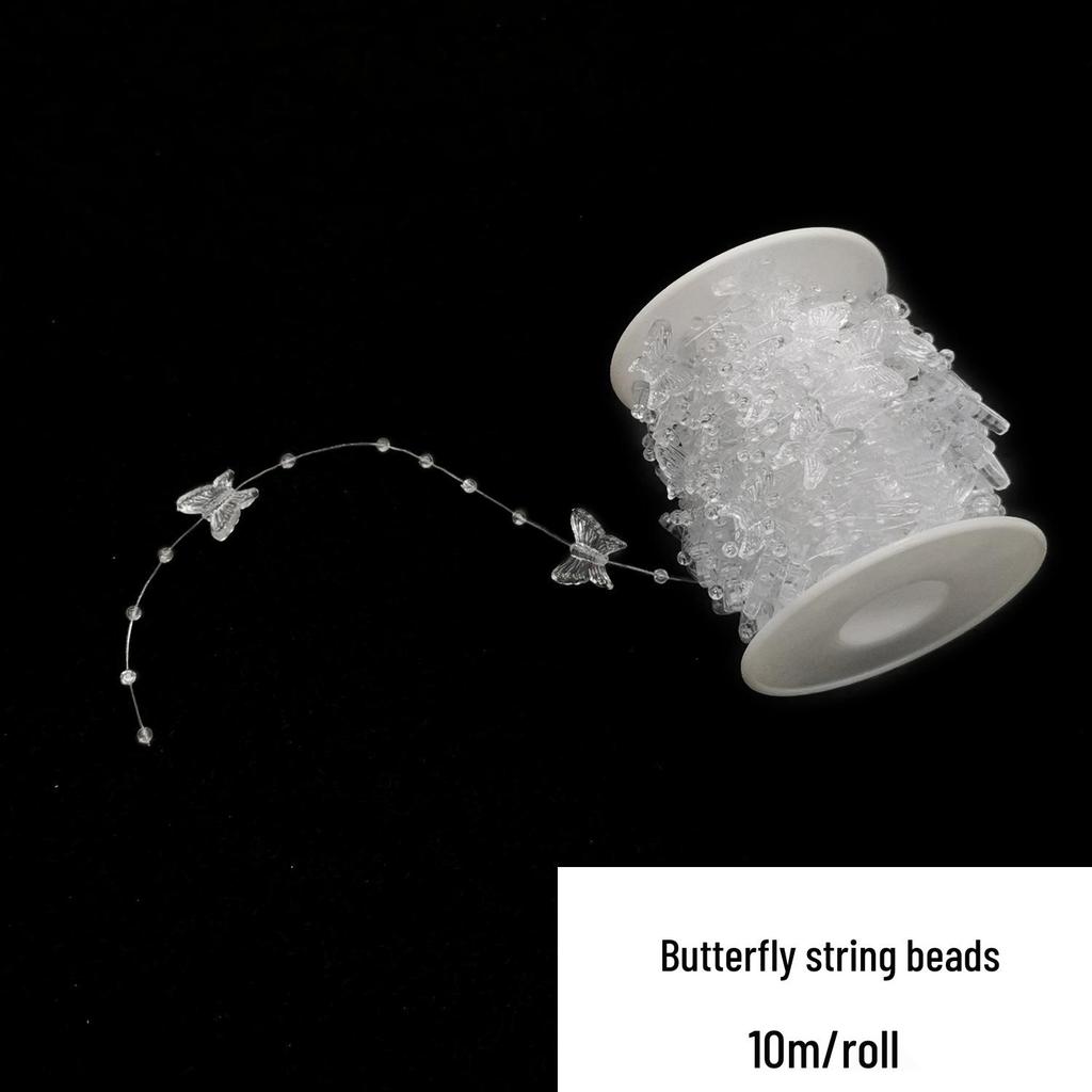Double-Line Pearl Sunflower Snowflake Beads DIY Decoration