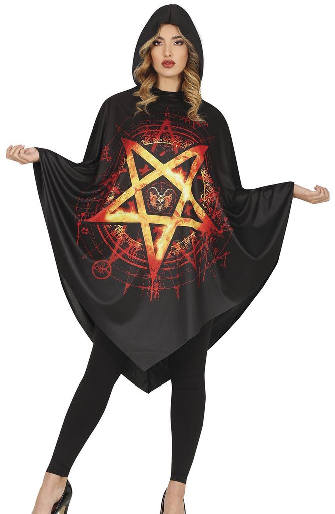 Costume Outfit Satan Poncho Cape Halloween Ball