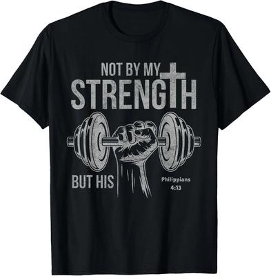 La Mia Forza Uomini Cristiani Bibbia Palestra Allenamento Sollevamento Pesi T-shirt T-shirt unisex