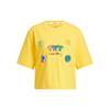 Neo X Keith Haring T Shirts Women's Yellow Crew Neck Moderate HD7253