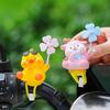 New Dudu Windmill Park Electric Motorcycle Figurine, Cute Wind-up Bicycle Decoration, Summer Riding Accessory