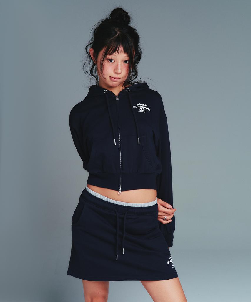 Ames Worldwide Classic Mini Sweat Skirt Navy