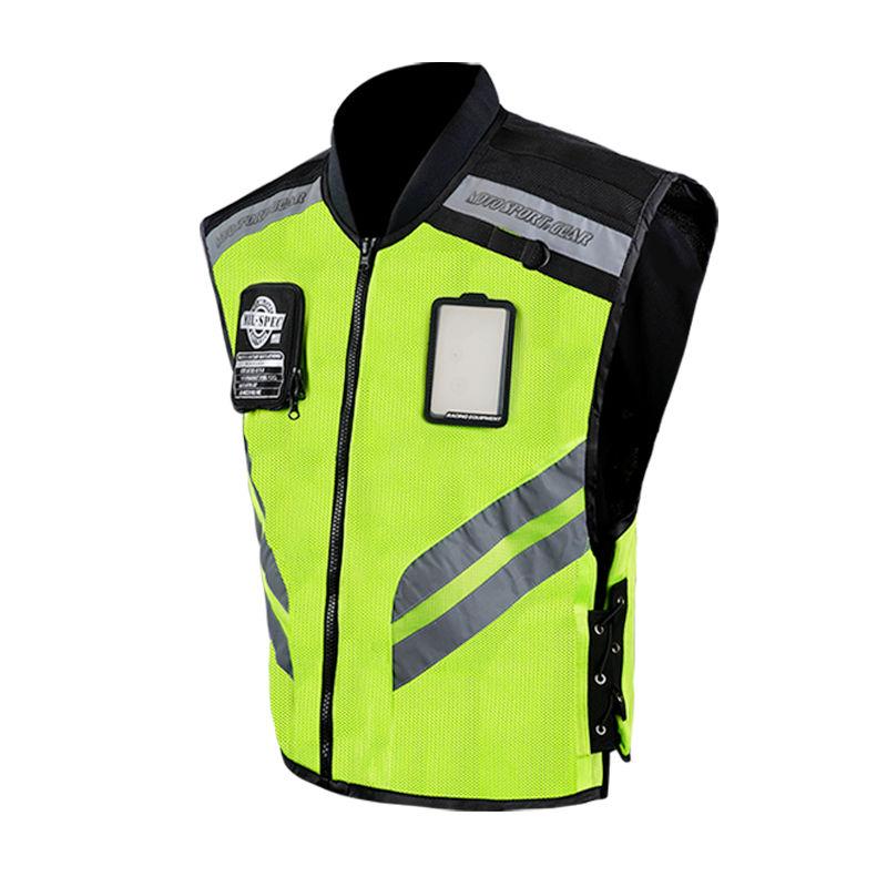 Bezpečnostní motocyklový oblek Reflexní vesta Motocyklové cestování Noční fluorescenční vesta Prodyšná motorkářská vesta