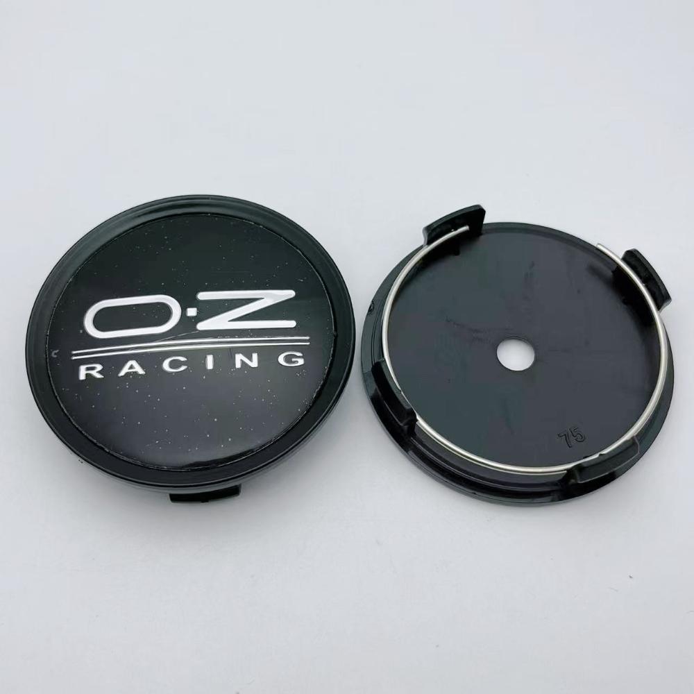 4pcs 75mm OZ O.Z Racing Logo Emblem Car Wheel Center Caps Wheels Hub Cap Hubcaps Auto Rim Centre Cover Styling Car Accessories OZ O.Z Racing Badge&4pcs Wheel Caps