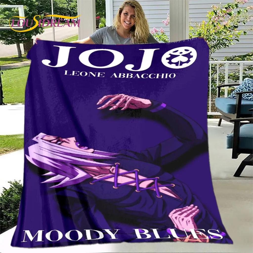 Anime Jojo's Bizarre Adventure Soft Plush Blanket,Flannel Blanket Throw Blanket for Living Room Bedroom Bed Sofa Picnic Cover