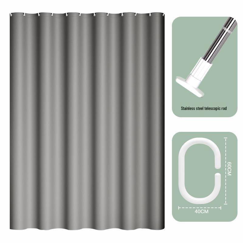 Luxury Eco-Friendly Waterproof & Mildew-Resistant Shower Curtain