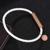 Trendy White Leather Bracelet Women Bracelet Bangle Charm Women Wristband Jewelry Gift