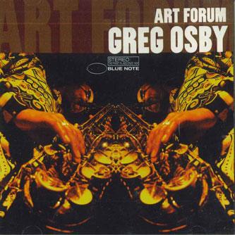 

CD GREG OSBY - Art Forum TOCJ6061PROMO TOSHIBA 1996 Japan Obi Jazz Used