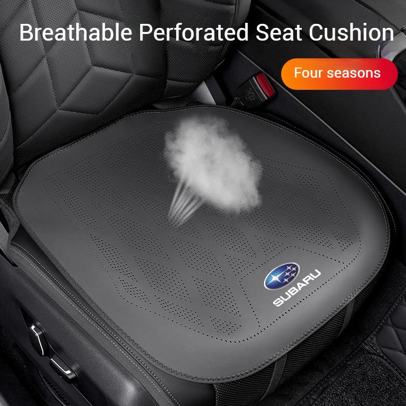 For Subaru Sti Brz Wrx Xv Ascent Forester Outback Impreza Legacy Car Leather Ventilated Seat Cushion Car Seat Cover Accessories