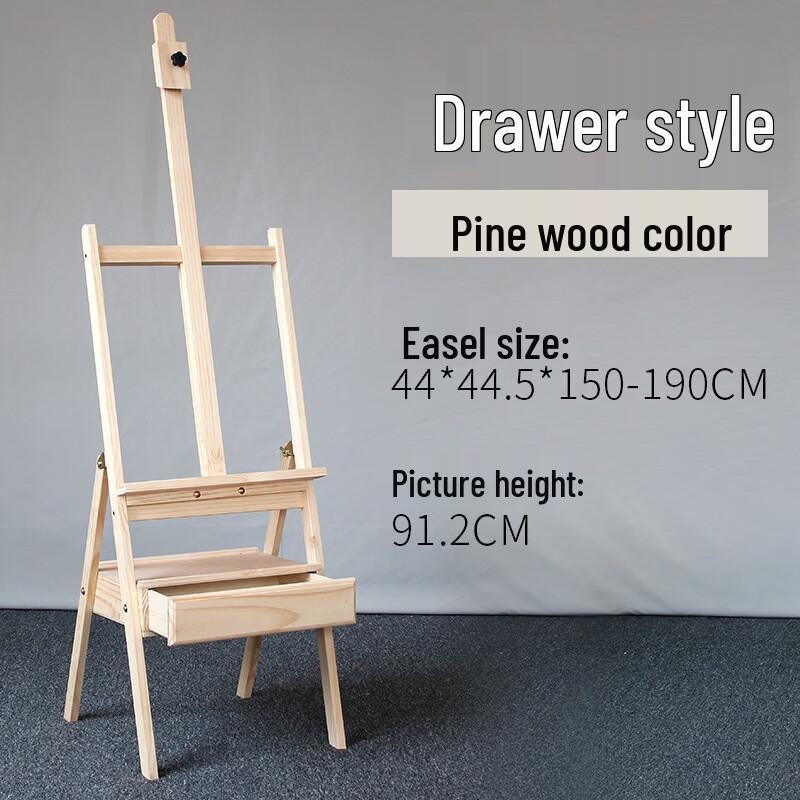 Handun Mini Pine Wood Easel with Drawer