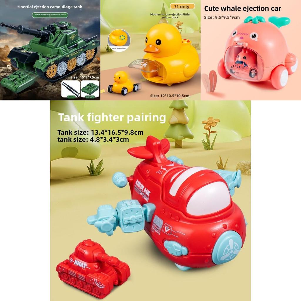 Animal Inertia Toy Car With Launching Function For Kids Play And Development