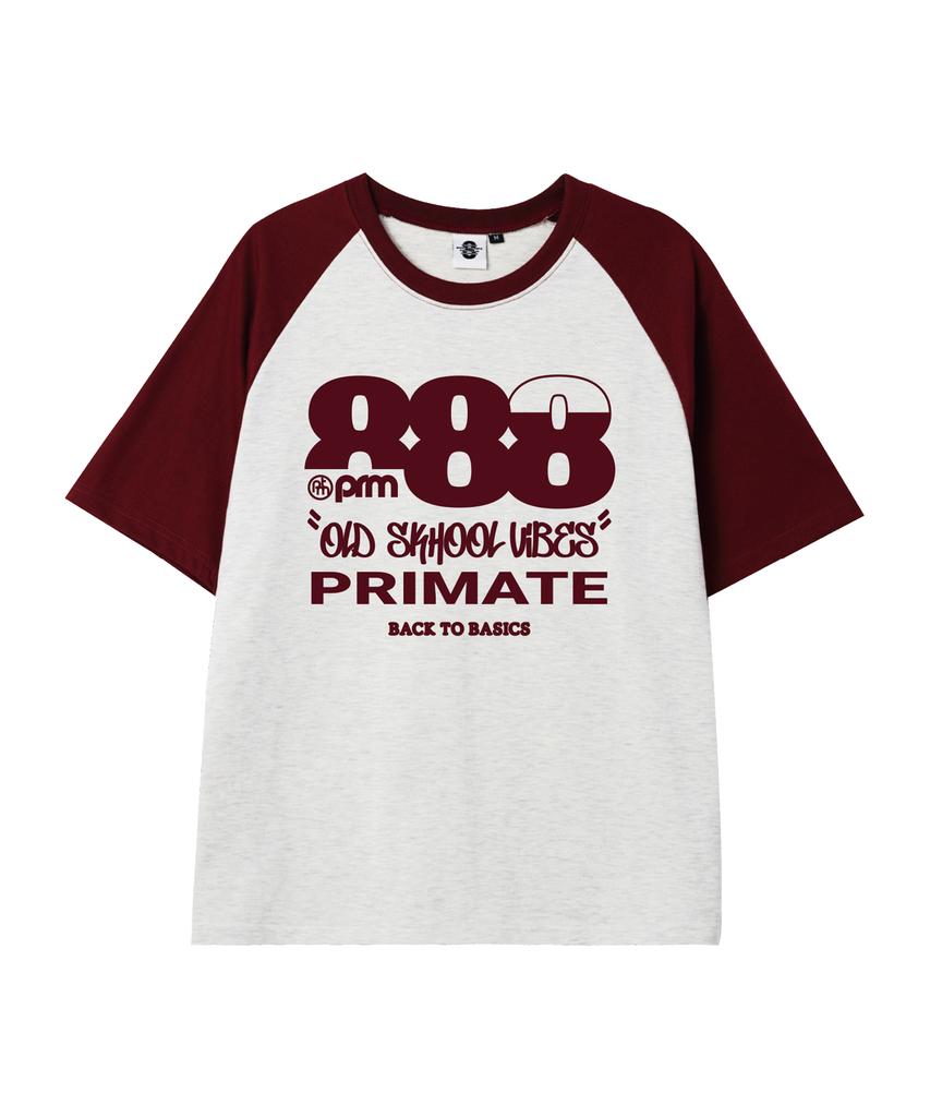 PRIMATE Vibes Oversized Raglan Short Sleeve T-Shirt 5 Colors