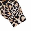 Women's Fashion Casual Spring Fall Leopard Print Long Sleeve V-Neck Blouses  Shirts