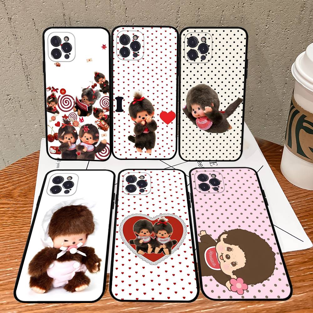 Cute M-monchhichis-s Phone Case For Iphone 17 16 15 16e 14 13 12 11 Pro Max Plus Case Cover Coque