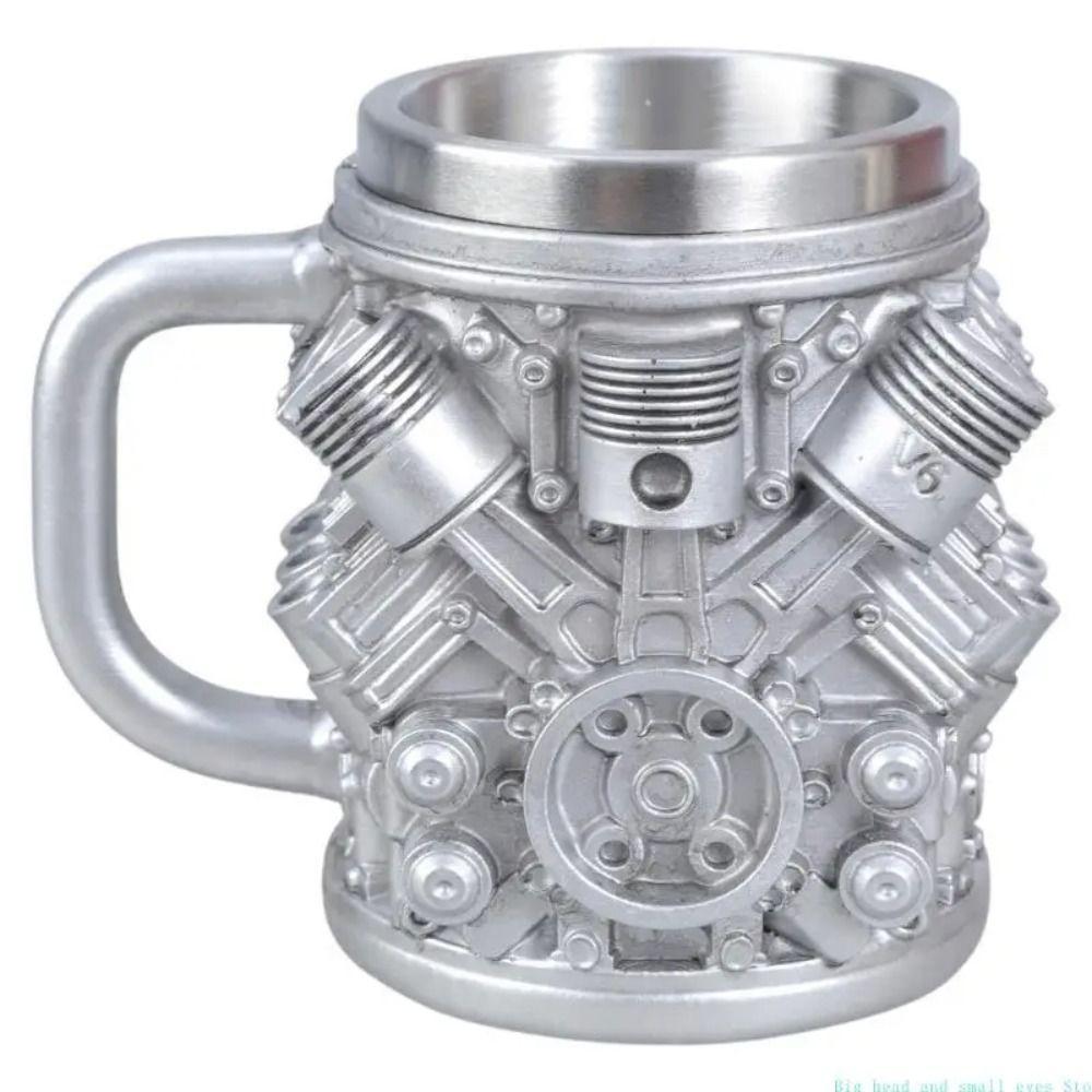 Kitchen Drinkware Car Engines Themed Coffee Mug Rust-Proof Stainless Steel Coffee Cup  Home Decor