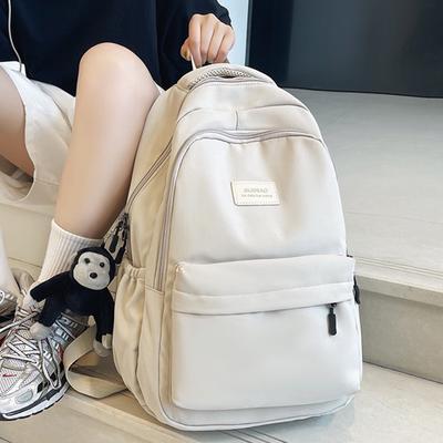 Junior High School Student Backpack, Female Korean Version, College Style, Lightweight High School Backpack, Large Capacity, Campus Versatile Backpack
